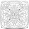 vidaXL Stół ogrodowy biały 53x53x53 cm odlew aluminiowy Podgląd zdjęcia produktu 7