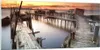 Bilder auf glas - Brücke Boot Meer - 120x50cm - Glasbilder Produktbild-Vorschau 1