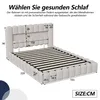 Łóżko tapicerowane INONEFT, 180x200 cm, z podświetleniem Podgląd zdjęcia produktu 4