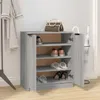 vidaXL Botník Grey Sonoma 59x35x70 cm Dřevěný materiál Náhled obrázku produktu 6