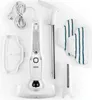 A collection of parts for a steam mop, laid out on a white background. Produktbild-Vorschau