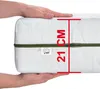 A hand is shown pressing down on a mattress, with a measurement graphic indicating the height. Náhľad obrázku produktu