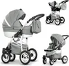 Kinderwagen-Set Craft Eco 4 in 1 in Grau-Weiß - 16 Teile - Produktbild-Vorschau 1