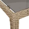 vidaXL Gartentisch 150x90x75 cm Gehärtetes Glas Poly Rattan Produktbild-Vorschau 6