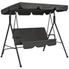 Outsunny Hollywoodschaukel Gartenschaukel 3-Sitzer mit Dach Produktbild-Vorschau 1