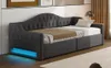 Dagbed 90x200, gestoffeerd, met LED-verlichting, met Productafbeelding-voorbeeld 14