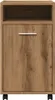 vidaXL Skriňa s kolieskami Artisan dub 33x38x60 cm materiál Náhľad obrázku produktu 4
