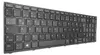 A black keyboard is shown from a diagonal angle against a white background. Produktbild-Vorschau