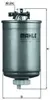 Kraftstofffilter MAHLE KL 77 für VW Lupo (6X1, 6E1) Produktbild-Vorschau 1
