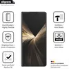 Marketing image for a screen protector, showing the product and its features. Anteprima dell’immagine prodotto