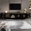 TV-meubel, 6 deuren, ribbeldesign, afgeronde hoeken, MDF, Productafbeelding-voorbeeld 7