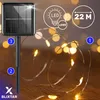 200 LED 22 m solárny svetelný reťazec, záhradná dekorácia, Náhľad obrázku produktu 9