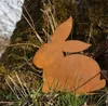 Ostern Rost Deko Hase sitzend | Osterdeko für draußen und Produktbild-Vorschau 1