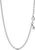 Pandora Damen-Halskette 45cm Silber, schlichtes Design ohne Produktbild-Vorschau 5
