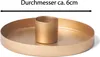 Novaliv 8er-Set Tafelkerzenhalter GOLD Durchmesser 6cm Produktbild-Vorschau 2