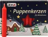A box of red doll candles with a winter scene illustration. Náhľad obrázku produktu