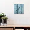 DEQORI Glasuhr 30x30 cm Modern 'Rustikale Holzwand' Wanduhr Produktbild-Vorschau 4