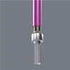 Close-up of a hexagonal screwdriver bit inserted into a threaded bolt, with a purple handle visible at the top. Náhled obrázku produktu