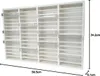 FabaHome MC Regal für 60 Kassetten, Holz Weiss Produktbild-Vorschau 3