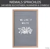 GADGY® Retro Filz Letter Board Grau - Mit 710 golden, Produktbild-Vorschau 3