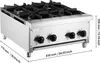 SucceBuy cucina commerciale a gas, 4 fuochi, piano di Anteprima dell’immagine prodotto 8