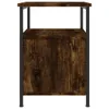 vidaXL Stolik nocny dąb wędzony 34x35,5x50 cm materiał Podgląd zdjęcia produktu 7