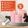 Meisterhome® 3er-Set Flammenlose LED Kerzen Rustik mit Produktbild-Vorschau 8