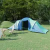 vidaXL Campingzelt 6 Personen Blau und Grün Produktbild-Vorschau 2