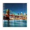 DEQORI Glasbild Echtglas 30x30 cm 'Lichter von Brooklyn' Produktbild-Vorschau 2