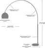 SalesFever Bogenlampe 208 cm | höhenverstellbar | Ø Produktbild-Vorschau 6