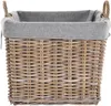 KRINES HOME Duży kosz na drewno naturalny kosz rattanowy XL Podgląd zdjęcia produktu 2