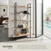 Etagère bibliothèque GLASGOW style industriel 106 x 34,5 x Voir les images du produit 3