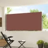 vidaXL Výsuvná boční markýza 120x300 cm hnědá Náhled obrázku produktu 3