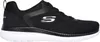 A side view of a black Skechers women's training shoe with a white sole. Anteprima dell’immagine prodotto