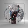 Wanduhr - Rund - Glasuhr - Abstraktion modern - 30x30cm - Produktbild-Vorschau 3