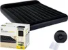 An inflatable mattress with its packaging and an accessory. Podgląd zdjęcia produktu