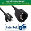 InLine Schutzkontakt-Verlängerung ST / BU, schwarz, 3m, 3 Produktbild-Vorschau 5