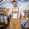 Pantaloni corti in pelle tradizionali da uomo PAULGOS - HK3 Anteprima dell’immagine prodotto 12