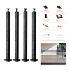 VEVOR zestaw 4 słupków balustrady linowej, 91 x 5 x 5 cm, Podgląd zdjęcia produktu 8