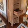 Teako Design Highboard Ysane Teakholz Massiv 115x30cm mit Produktbild-Vorschau 8