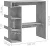 vidaXL Barový stůl s policí Betonová šedá 100x50x101,5 cm Náhled obrázku produktu 7