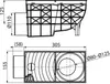 Technical drawing of a drainage system component. Produktbild-Vorschau
