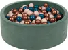 KiddyMoon 90x30cm/200 palline ∅ 7cm Velour Round Dry Pool Anteprima dell’immagine prodotto 1