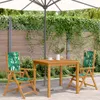 vidaXL Gartenstühle 2 Stk. Blattmuster Massivholz Akazie & Produktbild-Vorschau 3