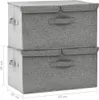vidaXL Scatole portaoggetti 2 pezzi in tessuto 50x30x25 cm Anteprima dell’immagine prodotto 8