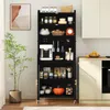 COSTWAY 192 cm Armoire de cuisine, Étagère de cuisine avec Voir les images du produit 7