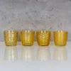 8er Set Windlicht H7,5cm Glas Gelb Teelichthalter Tischdeko Produktbild-Vorschau 2