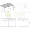Weide Deluxe Plus | Wand Pergola | Voll Aluminium | 4 x 6 M Produktbild-Vorschau 6