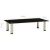 vidaXL TV-Tisch 60x35x17 cm Schwarz Hartglas Produktbild-Vorschau 9
