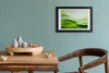 Bild 30x20 MDF-Rahmen, Wandkunst Grüne Wellen Hintergrund Produktbild-Vorschau 2